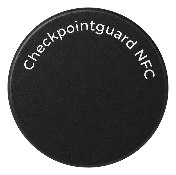 CheckpointGuard waterproof adhesive NFC tag for guard patrol checkpoints
